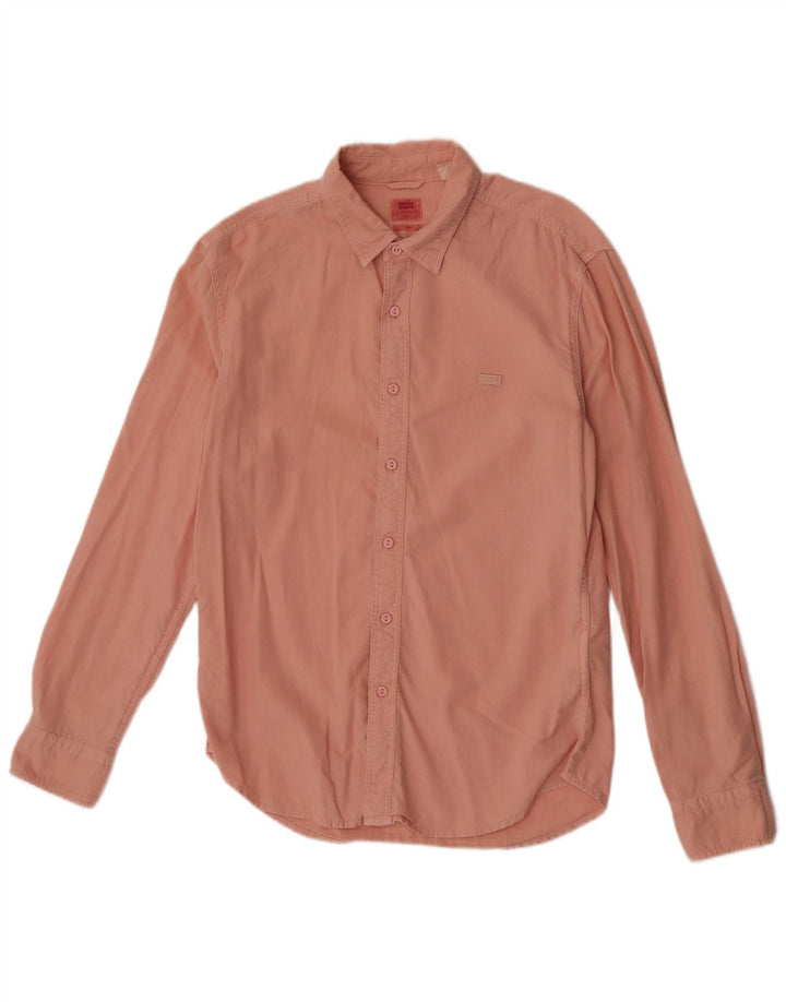 Koszula męska Levi's Slim Fit, średnio różowa, bawełniana