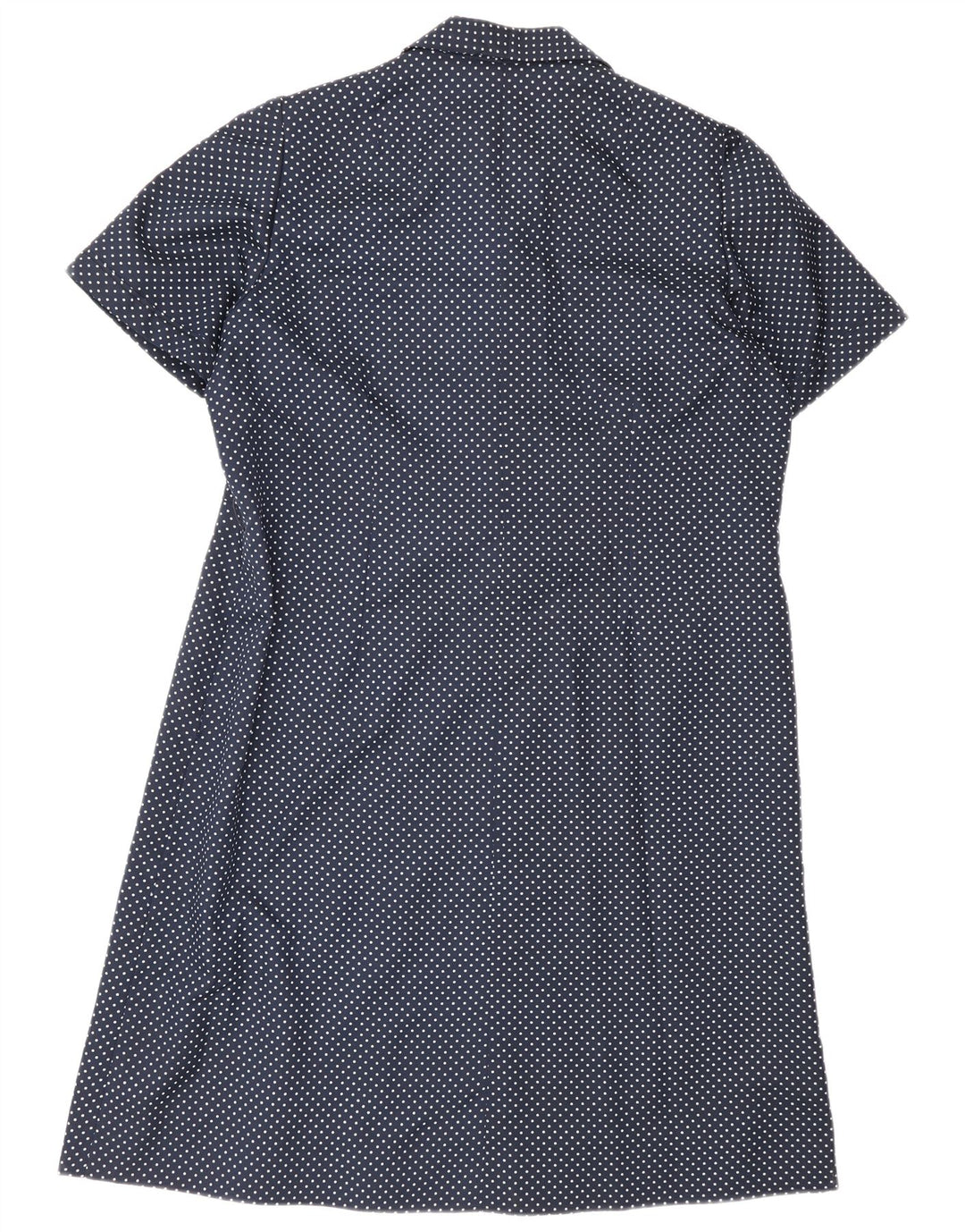 Vintage damska sukienka typu shift UK 16, duża, granatowa w cętki