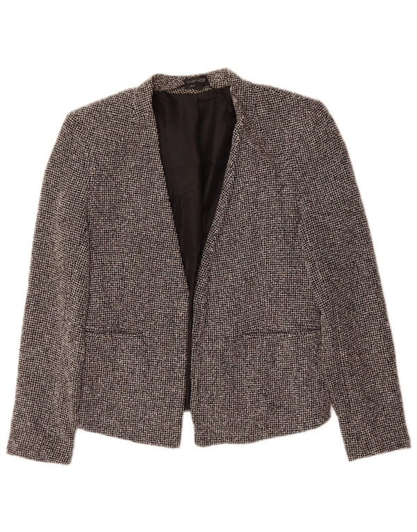 Damska marynarka Topshop Open Blazer UK 10 w małą czarną kratkę, bawełniana