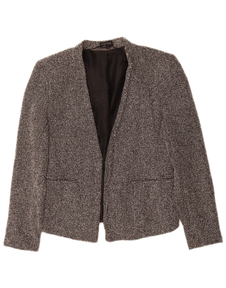 Damska marynarka Topshop Open Blazer UK 10 w małą czarną kratkę, bawełniana