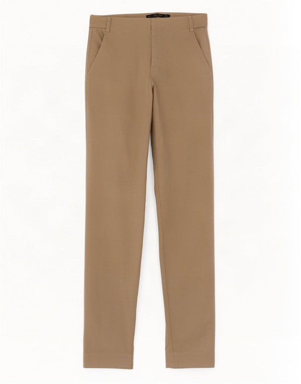 Spodnie damskie Zara Slim Chino EU 36 XS W26 L27 Beżowa bawełna