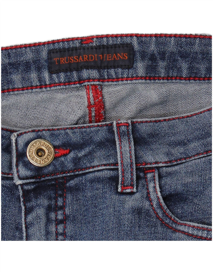 Damskie jeansy Skinny Trussardi W30 L31 niebieskie