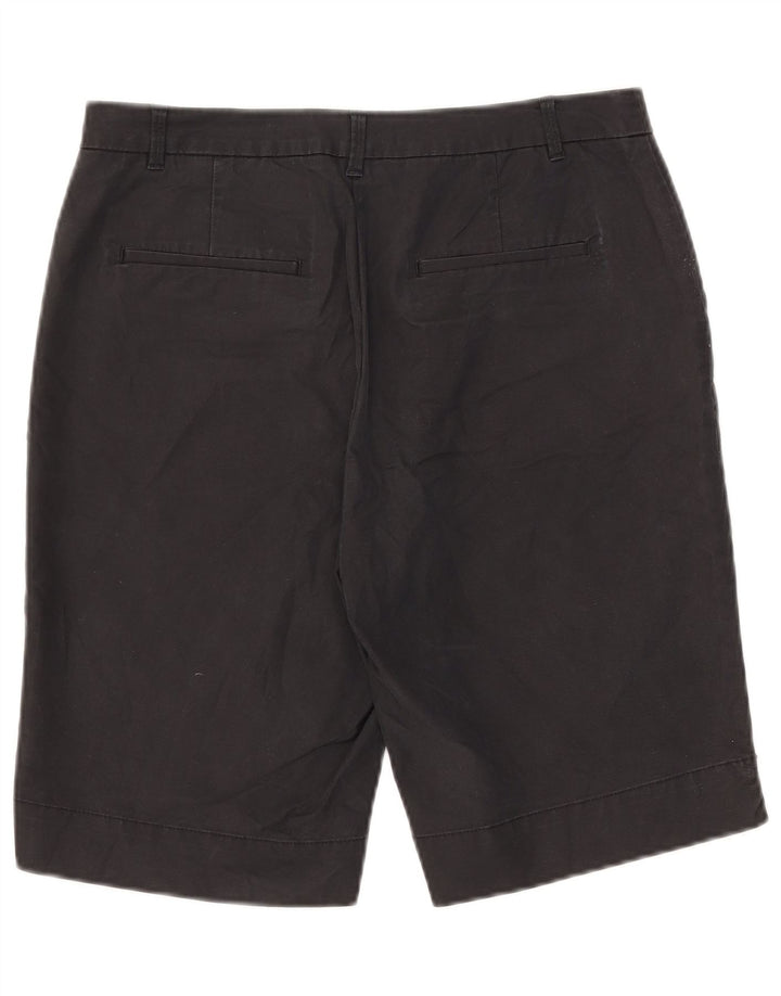 Marks & Spencer Damskie spodenki Chino UK 12 Medium W32 Czarne bawełniane