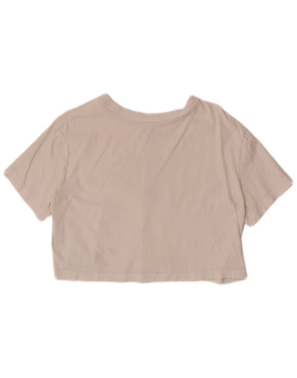 Damska koszulka Nike Crop Loose Fit Graphic Top UK 14 Średnia biel