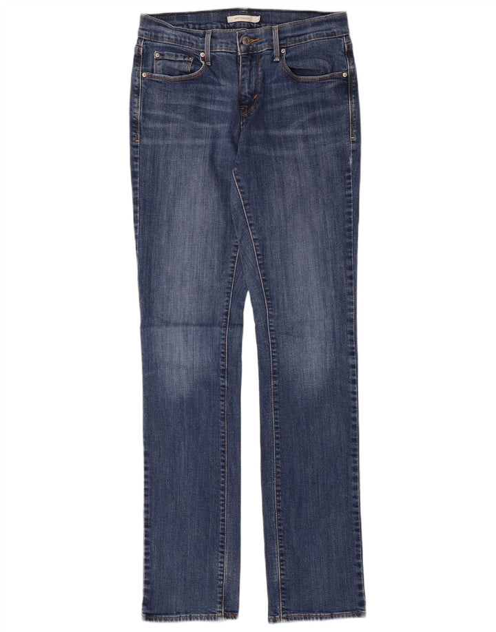 Damskie jeansy Levi's 505 Straight US 4 Small W27 L34 Niebieskie bawełniane klasyczne
