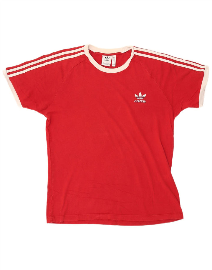 T-shirt męski ADIDAS, duży, czerwony, bawełniany