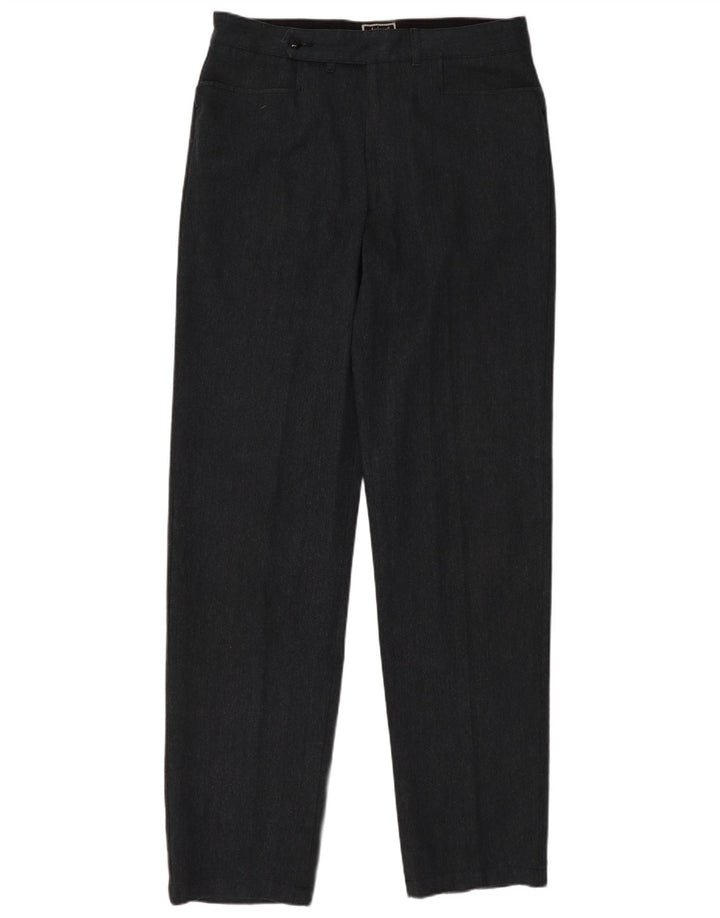 Męskie proste spodnie garniturowe AVIREX W33 L35 Szara bawełna