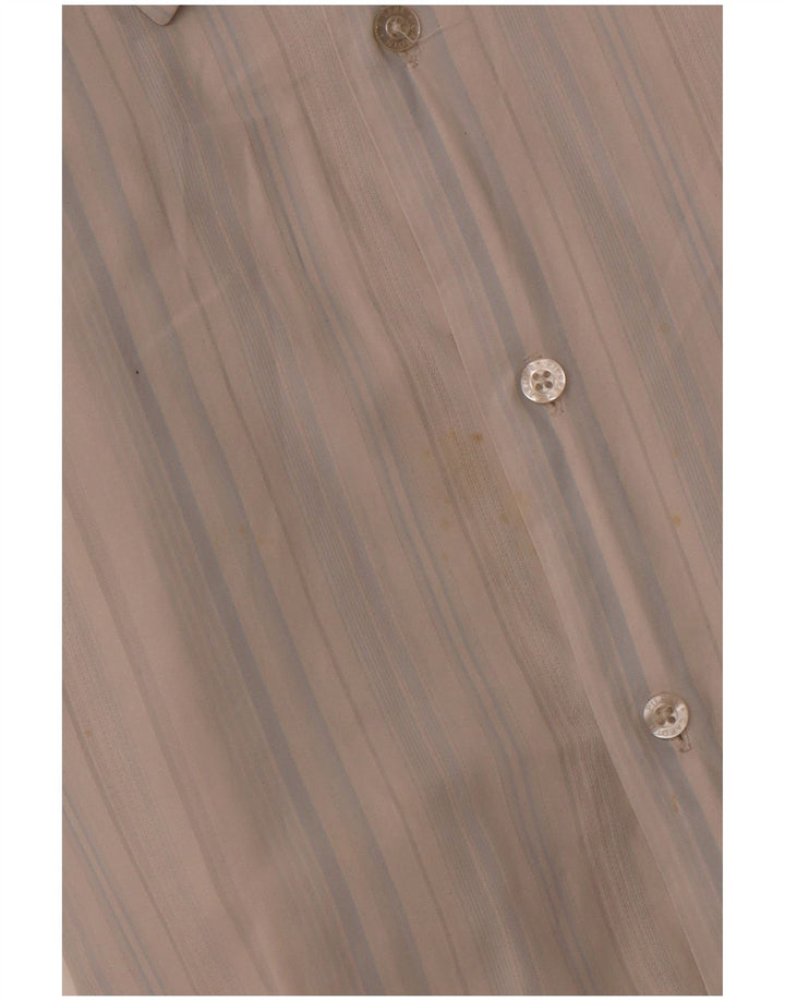 PIERRE CARDIN Męska koszula z krótkim rękawem 2XL, bawełniana w niebieskie paski