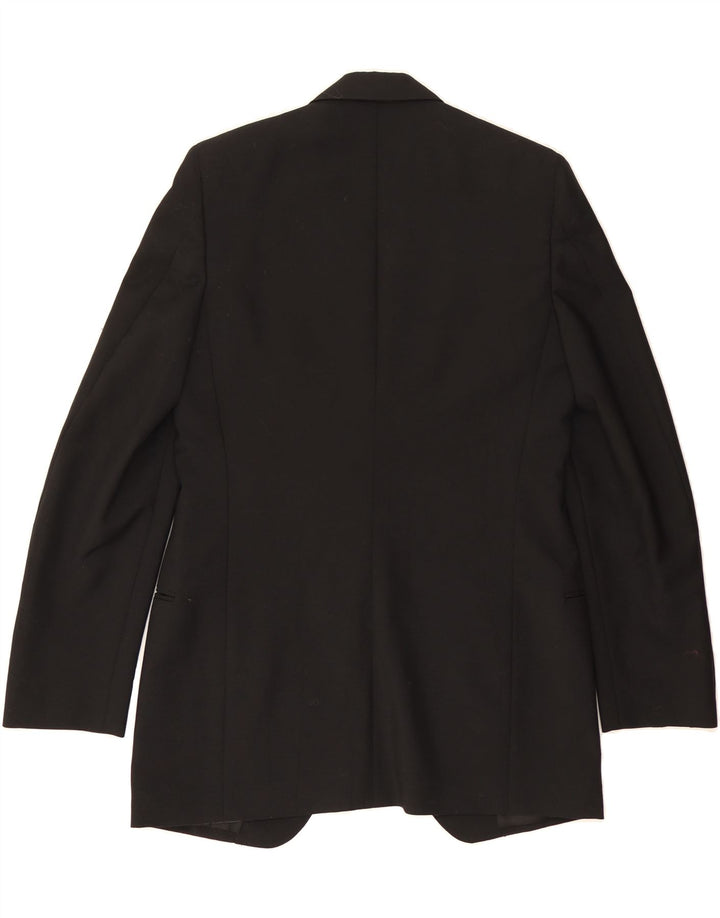 GALTRUCCO  Mens 1 Button Blazer Jacket IT 46 Small Black Vintage Galtrucco and Second-Hand Galtrucco from Messina Hembry 