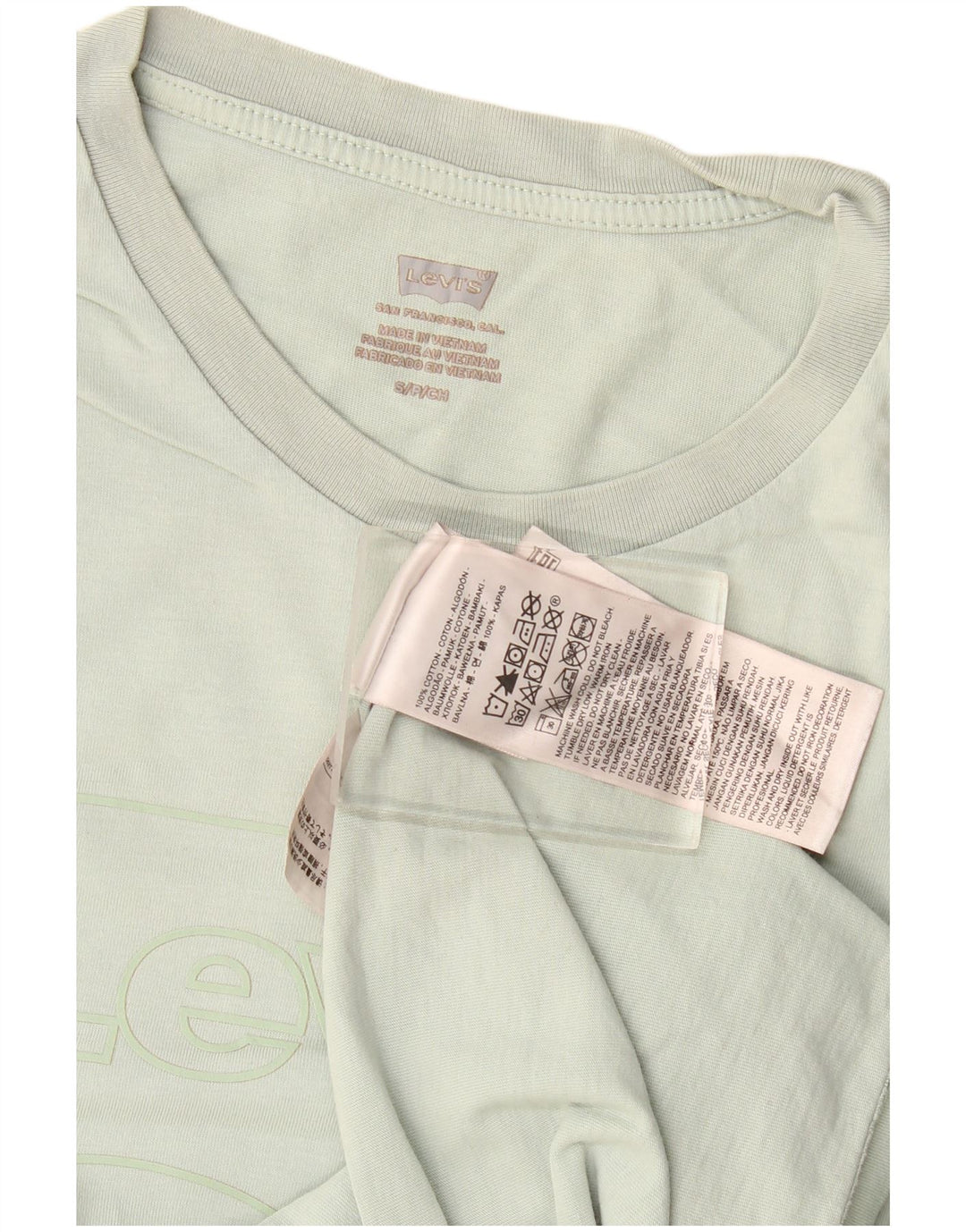 Damska koszulka z grafiką Levi's Top UK 10 Small Khaki