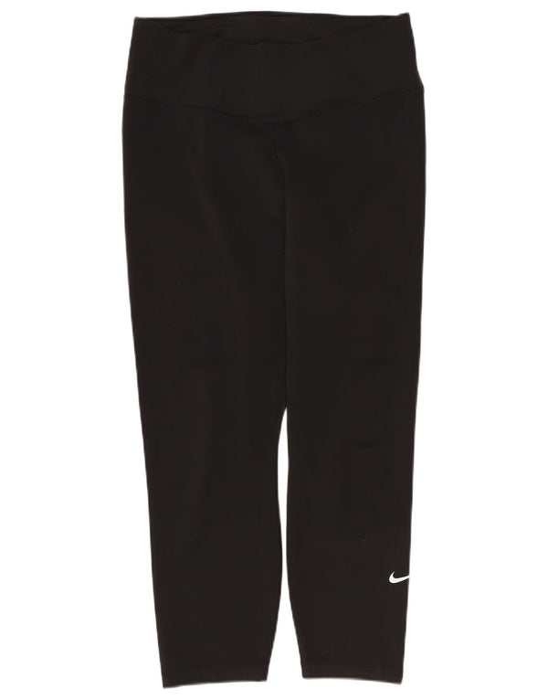 Damskie legginsy Nike Dri Fit UK 12, średnie czarne