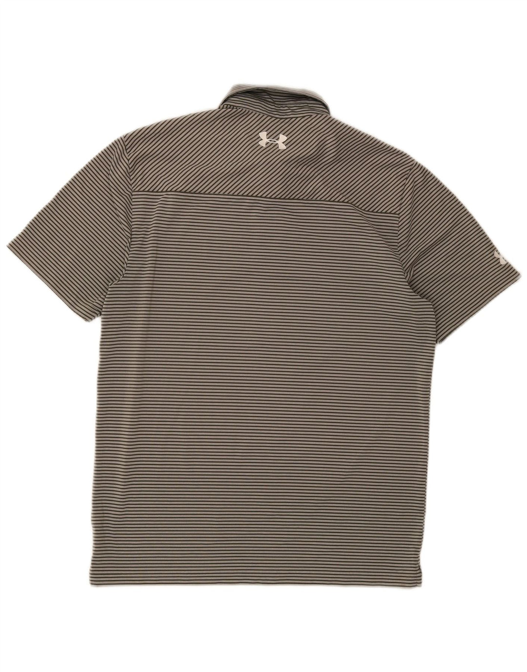 Męska koszulka polo Under Armour Heat Gear w średnie szare prążki