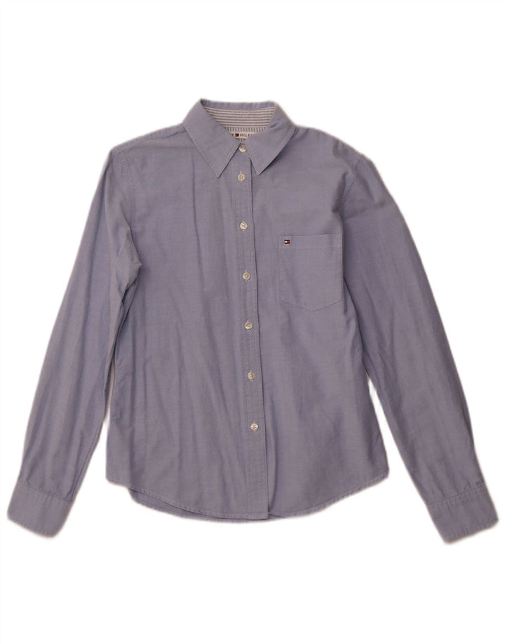 Koszula damska TOMMY HILFIGER UK 10 Small, niebieska, bawełniana