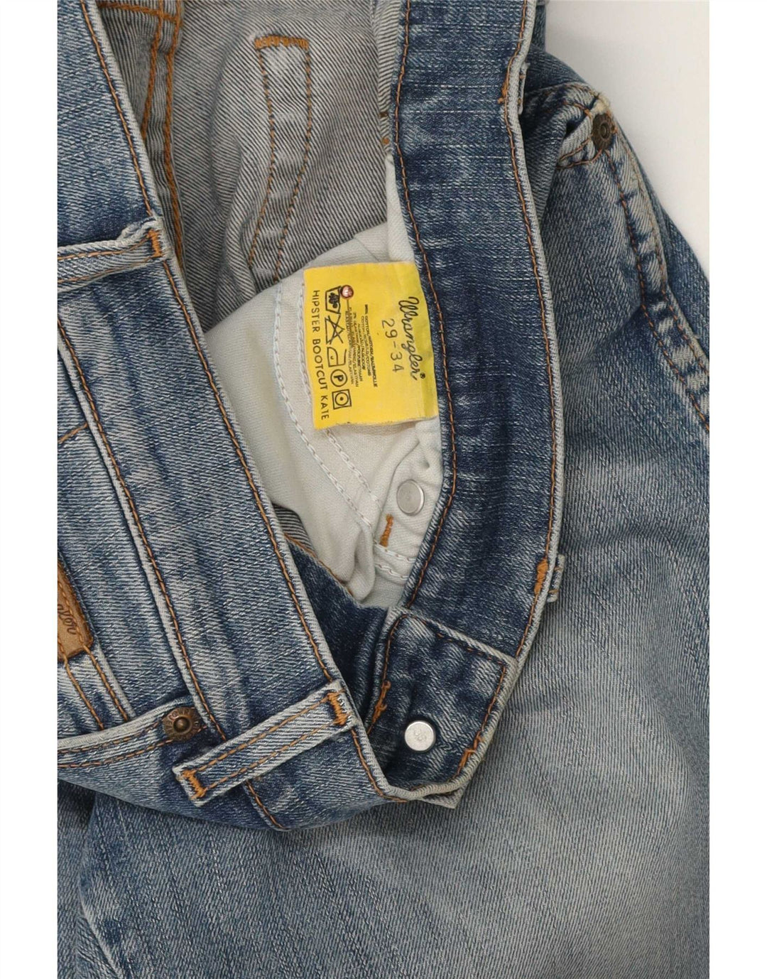 Wrangler Męskie dżinsy Kate Bootcut W29 L29 Niebieskie bawełniane
