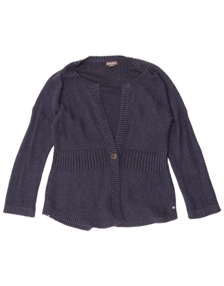 Sweter damski Eddie Bauer UK 14, średni granatowy, bawełniany