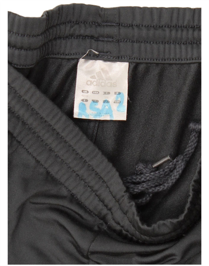 Męskie spodnie dresowe Adidas UK 42/44, duże, szare, poliestrowe