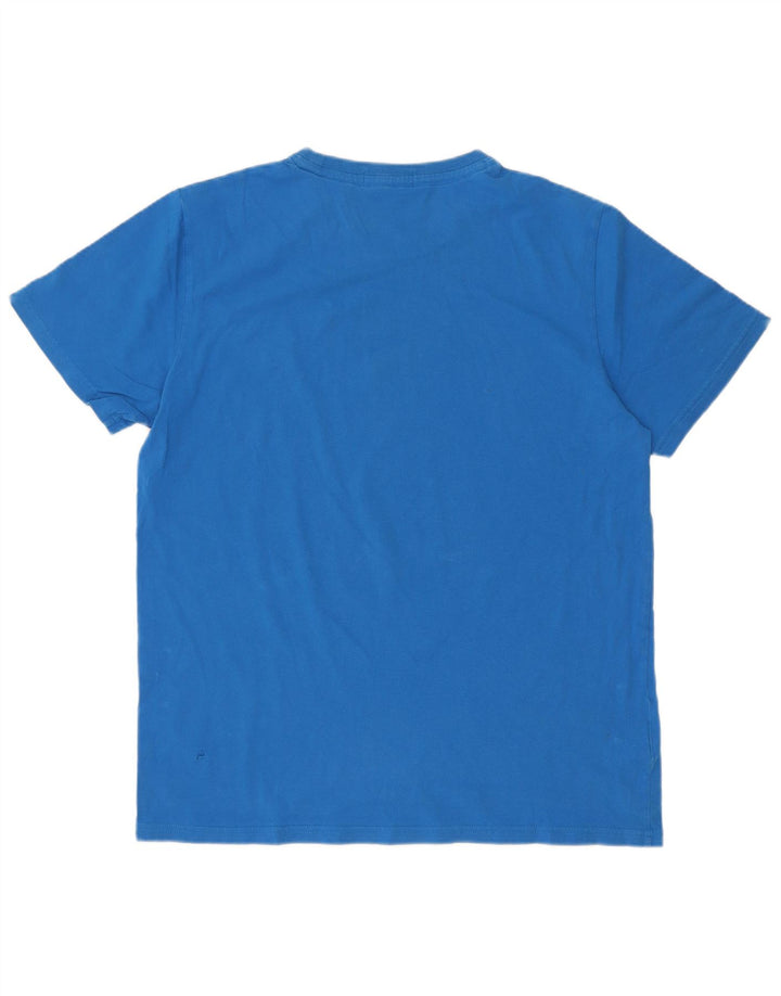 T-shirt męski Fred Perry, duży, niebieski