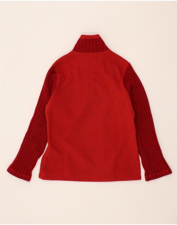 INVICTA Girls Zip Neck Fleece Jumper 13-14 Years Red Polyester Vintage Invicta and Second-Hand Invicta from Messina Hembry 
