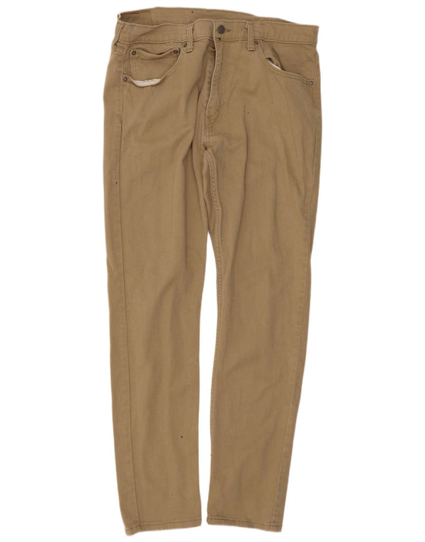Męskie spodnie Levi's 512 Slim, zwężane, W36 L34, beżowa bawełna