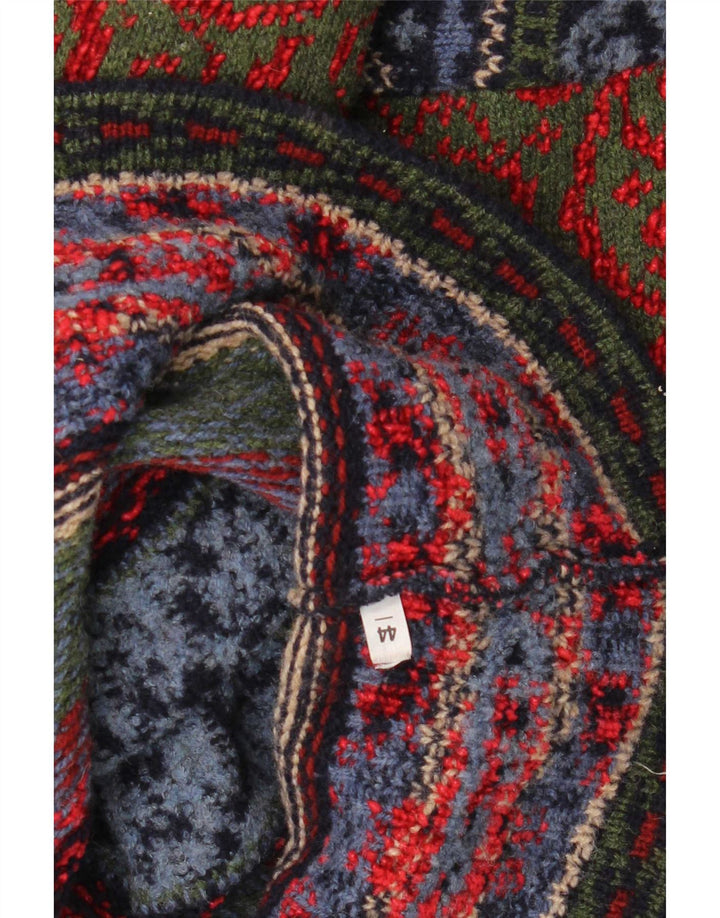 Sweter męski z okrągłym dekoltem w stylu vintage IT 44 Średni wielobarwny Fair Isle