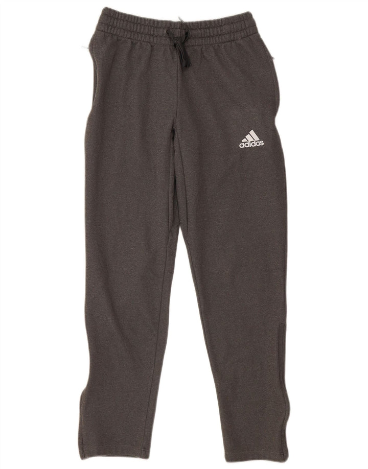 Męskie spodnie dresowe Adidas, małe, szare, poliestrowe
