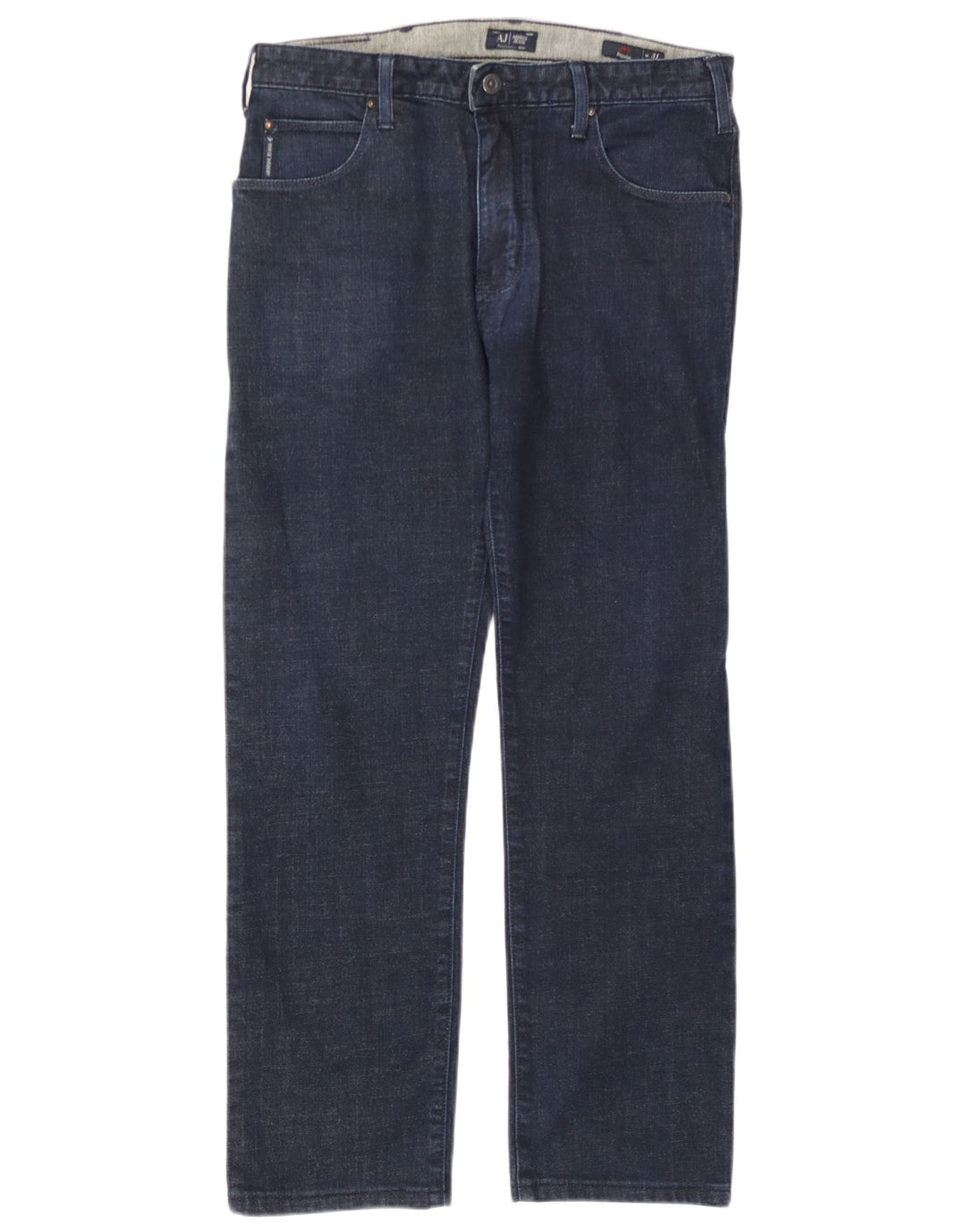 Damskie dżinsy Armani Regular Straight W31 L27 Granatowa bawełna