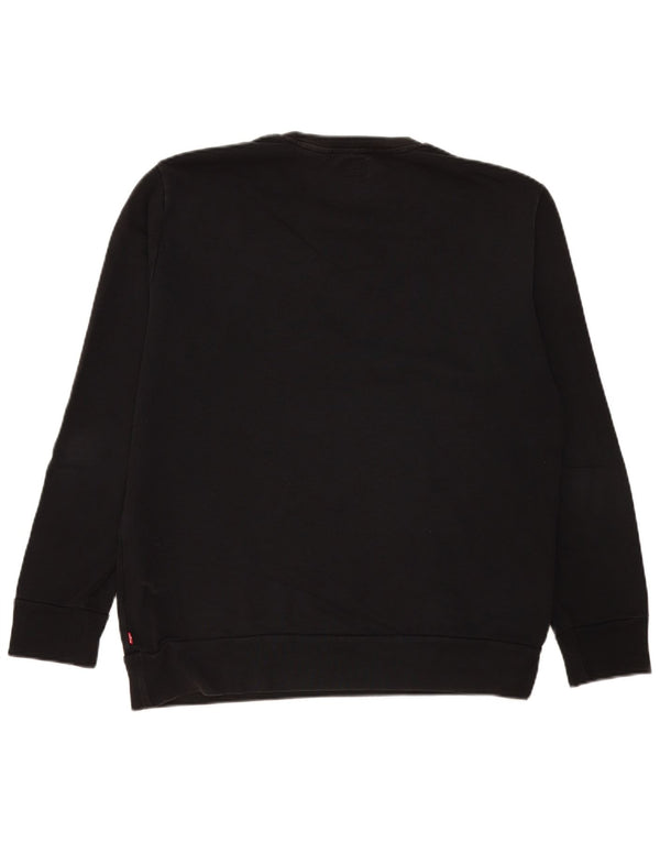 Męska bluza z grafiką Levi's, duża, czarna, bawełniana