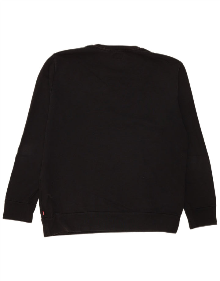 Męska bluza z grafiką Levi's, duża, czarna, bawełniana