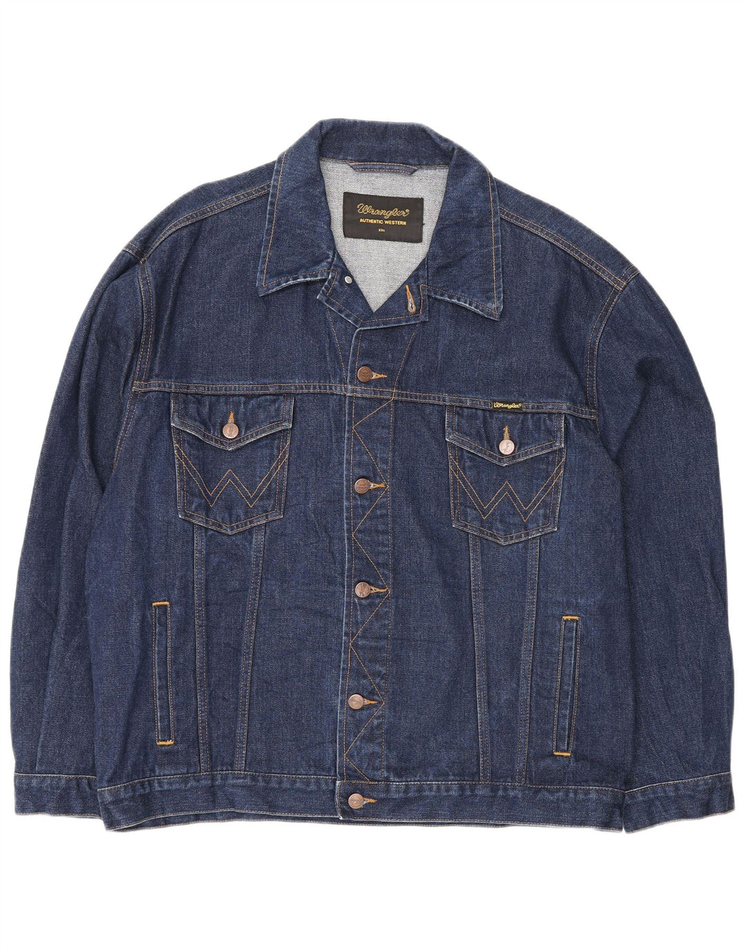 Męska kurtka dżinsowa Wrangler UK 44 2XL niebieska, bawełniana
