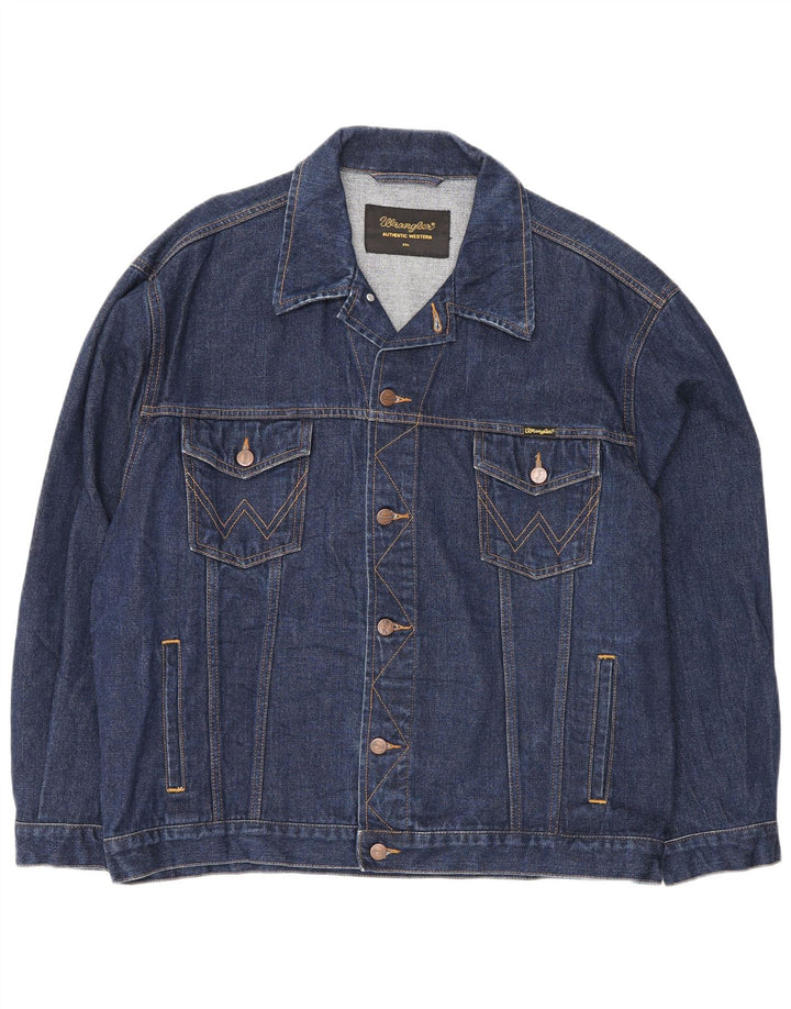 Męska kurtka dżinsowa Wrangler UK 44 2XL niebieska, bawełniana