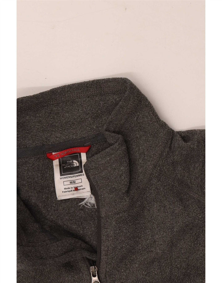 Damski sweter polarowy The North Face z zamkiem błyskawicznym, UK 14, średni szary poliester