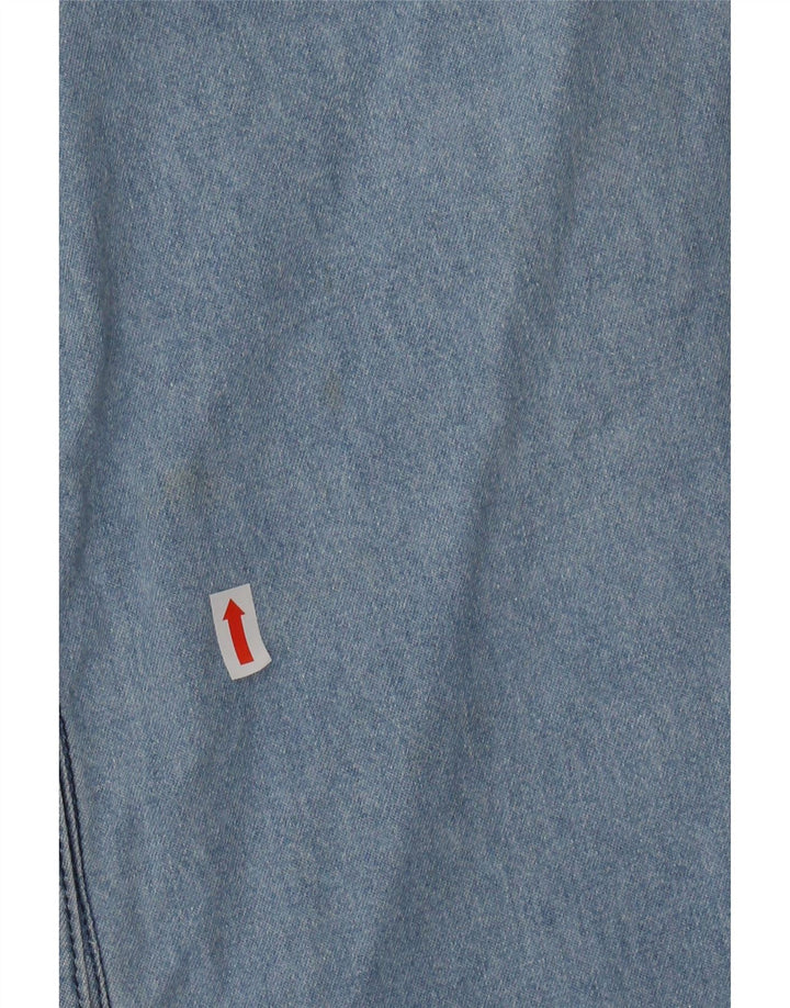 Męska koszula dżinsowa z krótkim rękawem CARRERA, rozmiar 43/44 XL, niebieska, bawełniana