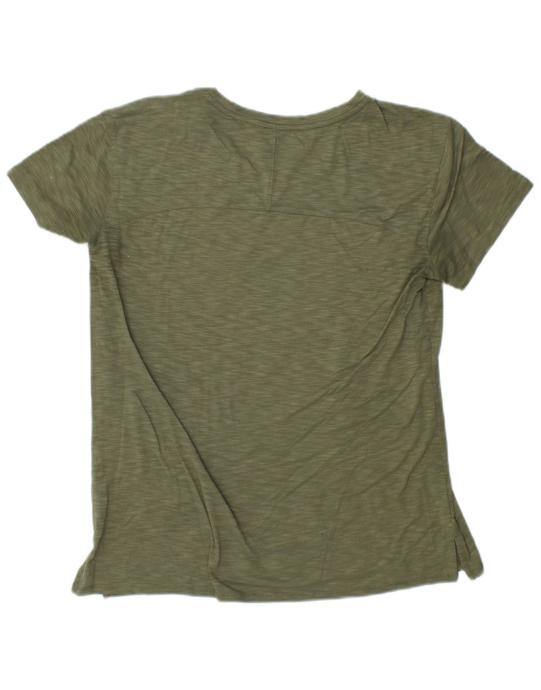 T-shirt damski L.L.BEAN Top UK 10, mały, khaki, nakrapiany poliester