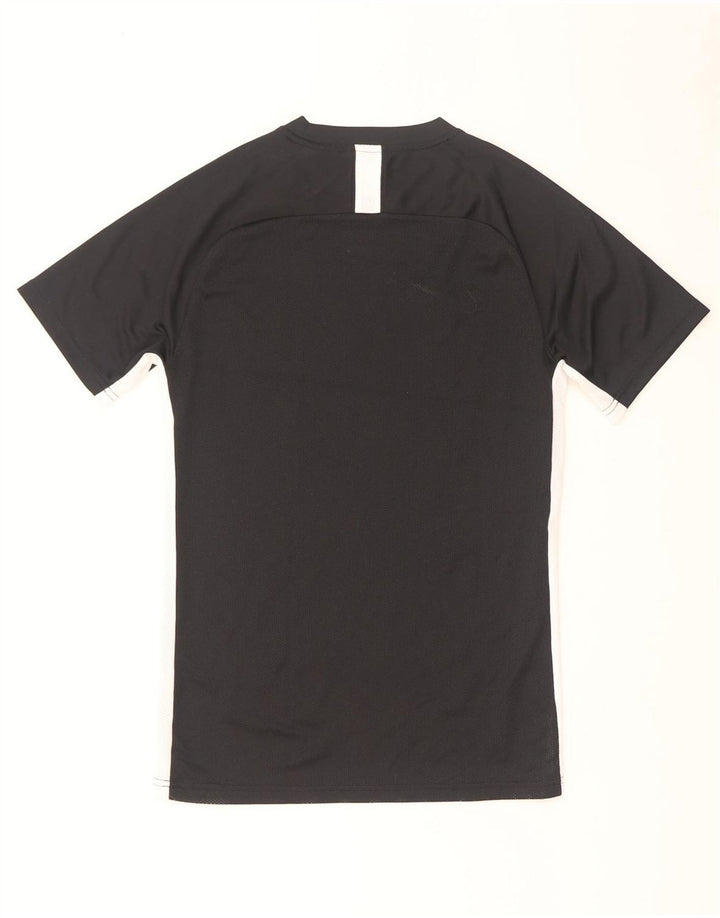 Męski T-shirt Nike Dri Fit, mały, czarny, z blokami kolorów
