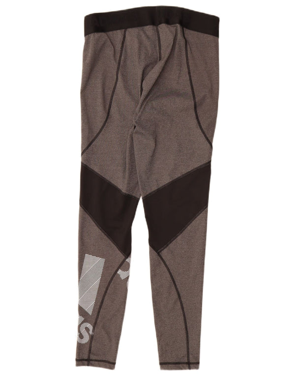 Damskie legginsy Adidas Graphic UK 12/14 Średni szary, kolorowy poliester