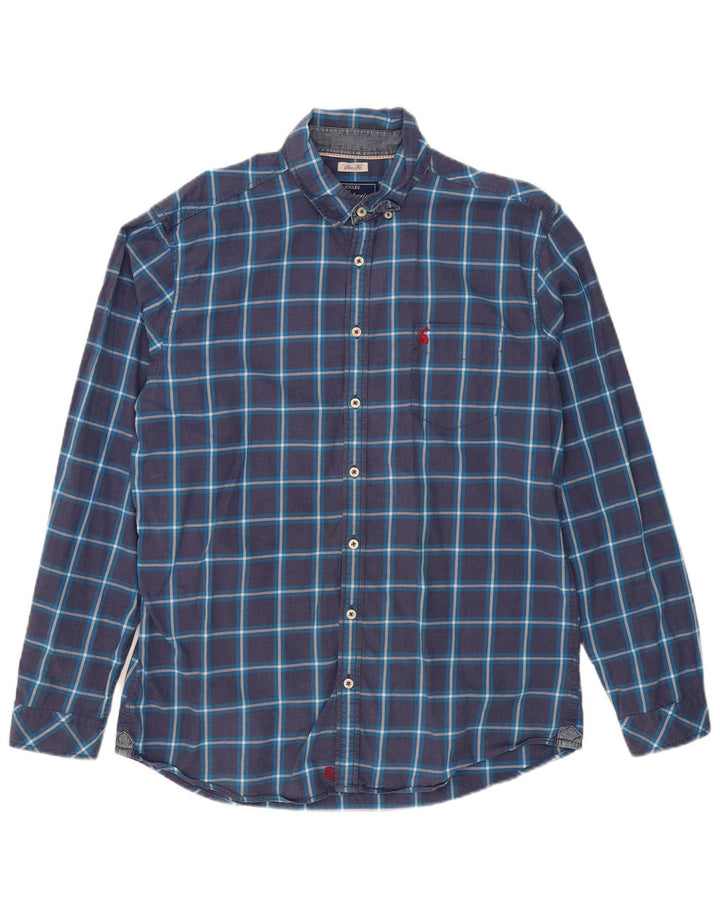 Koszula męska slim fit JOULES, bawełniana, w dużą granatową kratkę