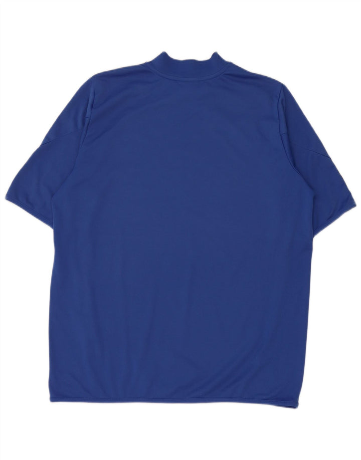 T-shirt męski Diadora, duży, niebieski, poliestrowy blok kolorów