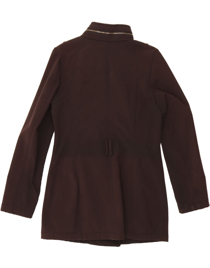 MICHAEL KORS Womens Overcoat UK 14 Medium Brown Polyester Vintage Michael Kors and Second-Hand Michael Kors from Messina Hembry 