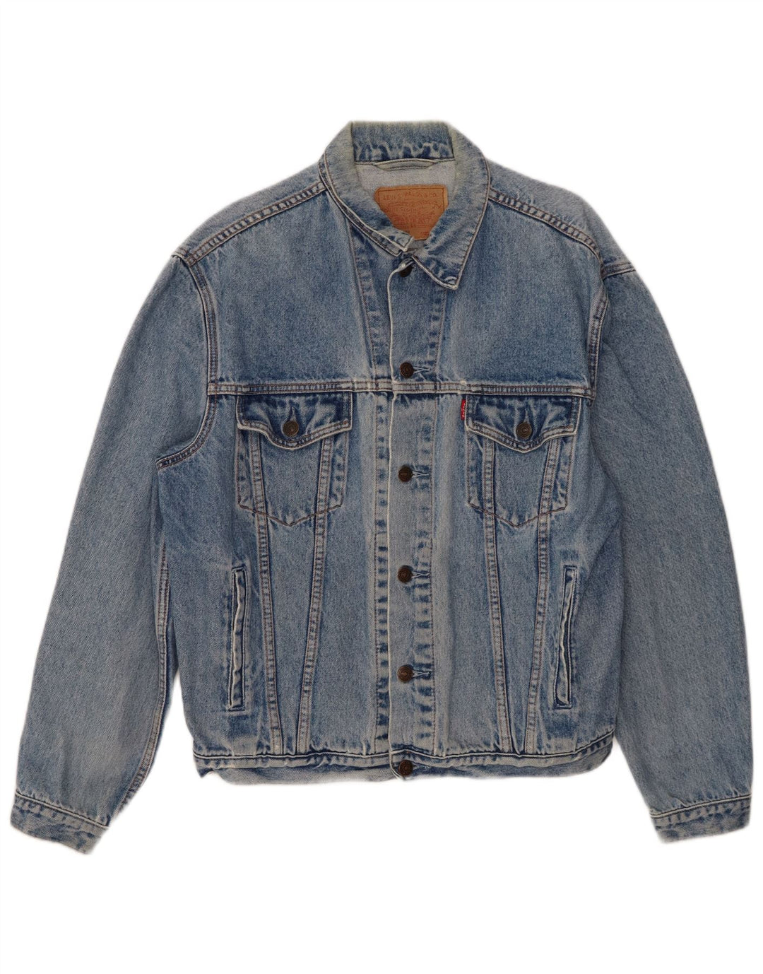 Męska kurtka dżinsowa Levi's UK 40, duża, niebieska, bawełniana