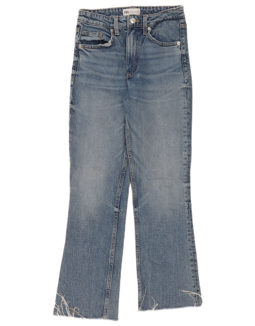 Jeansy damskie Bootcut Zara EU 34 2XS W24 L26 Niebieskie