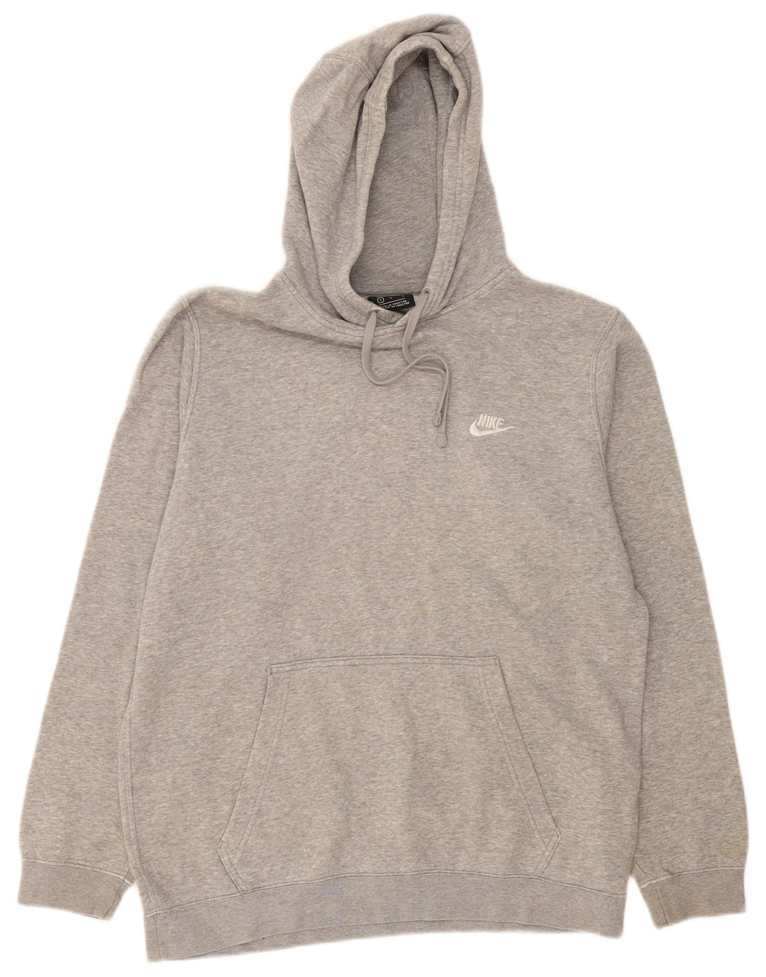 Męski sweter z kapturem Nike, duży, szary, z bawełny w cętki
