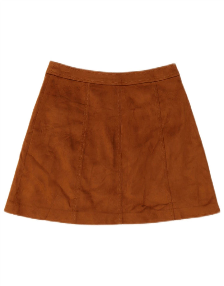 Damska spódnica mini Trafaluc Zara XS W24 Brązowy poliester