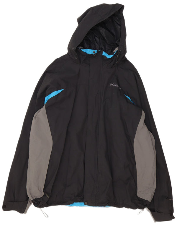 Męska kurtka przeciwdeszczowa Columbia Omni-Shield UK 44 2XL w kolorze czarnym