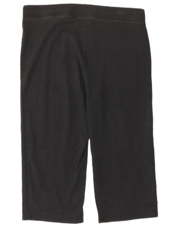 Marks & Spencer Damskie legginsy Capri UK 18 XL, czarne, bawełniane