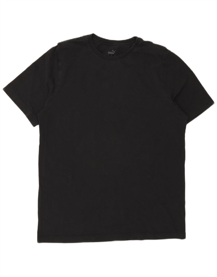 T-shirt męski Puma, duży, czarny, bawełniany