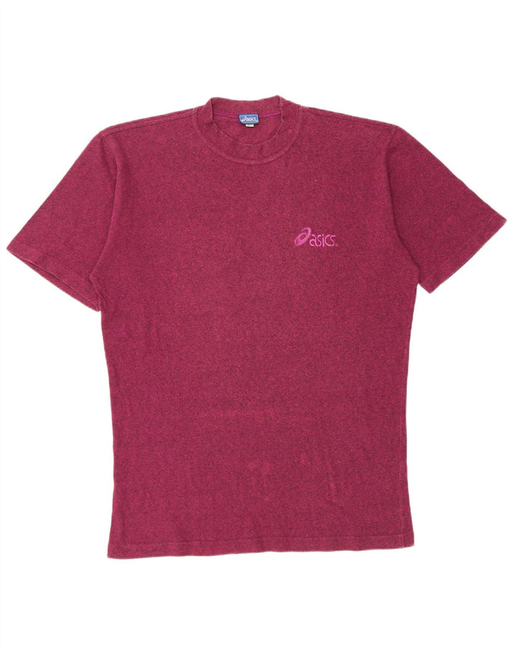 Męski T-shirt Asics, duży, bordowy, nakrapiany bawełniany