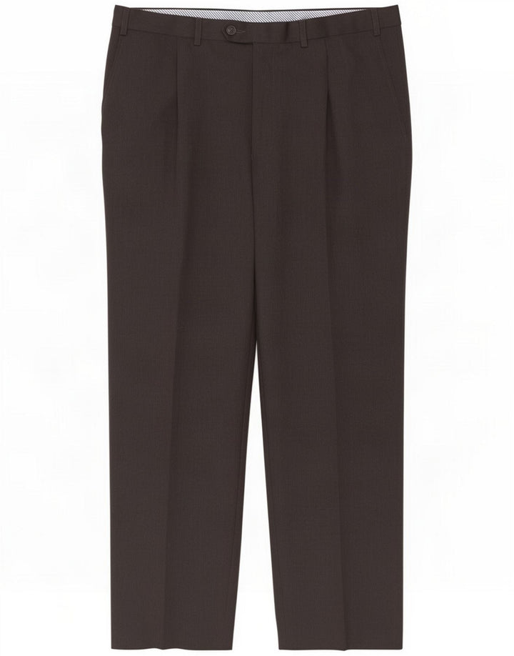 Męskie spodnie garniturowe Marks & Spencer Pegged Regular W38 L29 Szary poliester