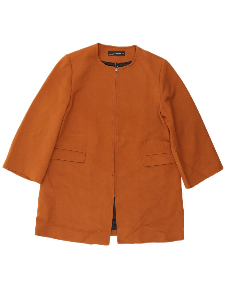 Płaszcz damski Zara UK 18 XL, brązowy, poliester