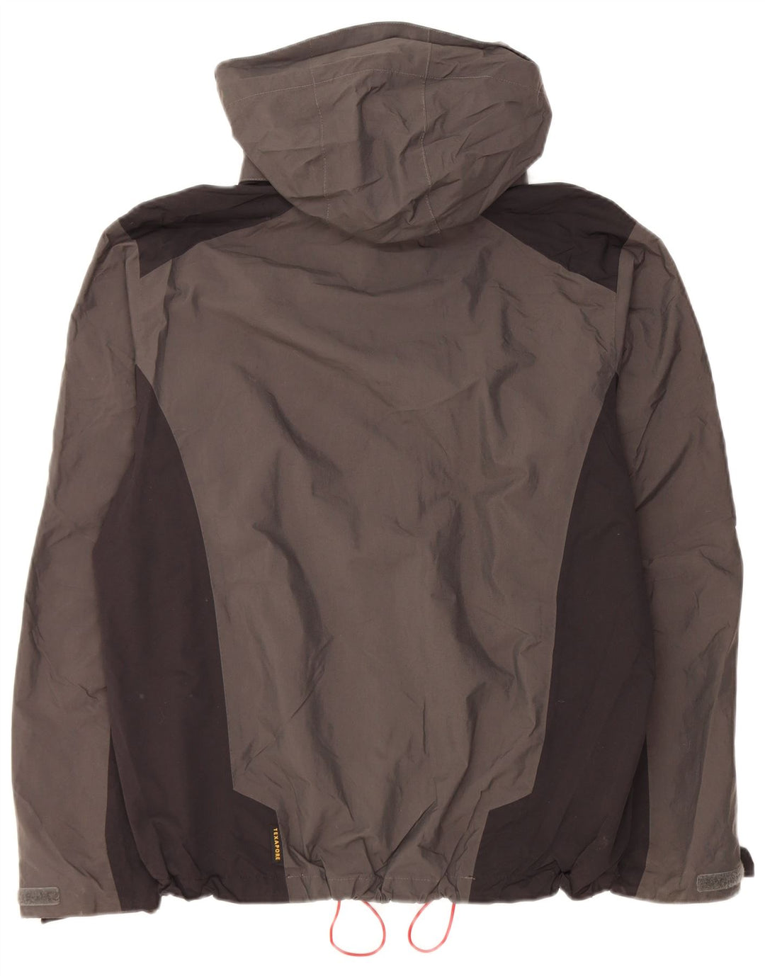 Męska kurtka przeciwdeszczowa Jack Wolfskin z kapturem UK 34 Small, szary poliamid