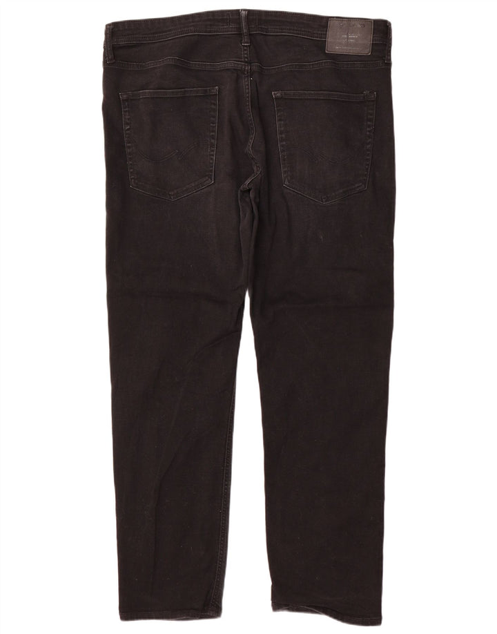 Męskie jeansy typu slim Jack & Jones W38 L32, czarne, bawełniane
